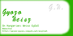 gyozo weisz business card
